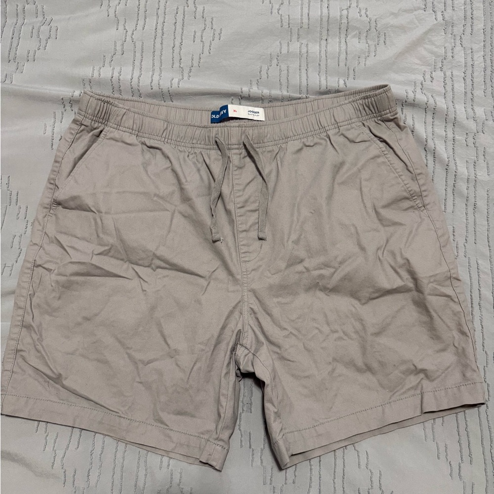 Old Navy Light Gray Jogger Shorts